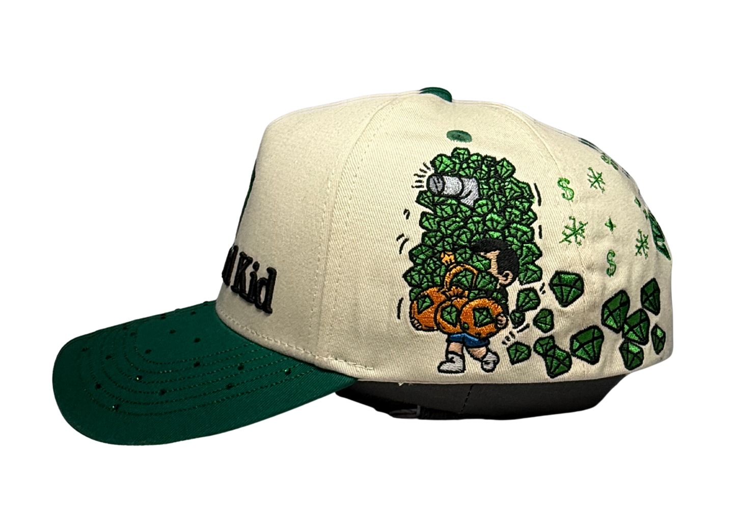 BEIGE DIAMOND KID HAT