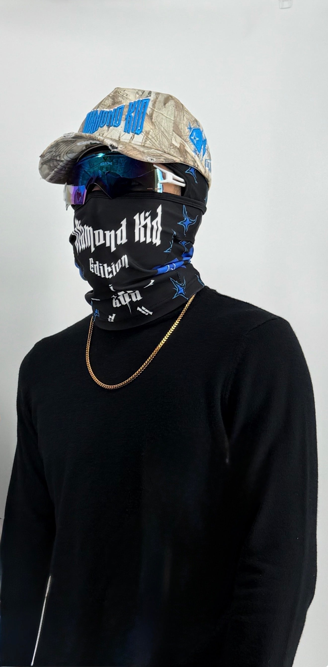 Blue And Black Ski Mask